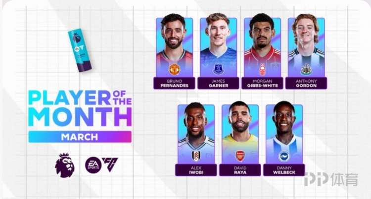 英超3月最佳球员候选：B费、拉亚、维尔贝克等在列